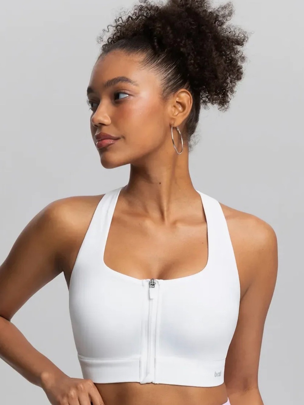 BrxlAero™ Adjustable Y-Back Zipper Front High Impact Sports Bra